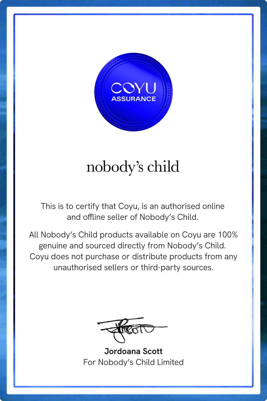 Nobody's Child Guarantee
