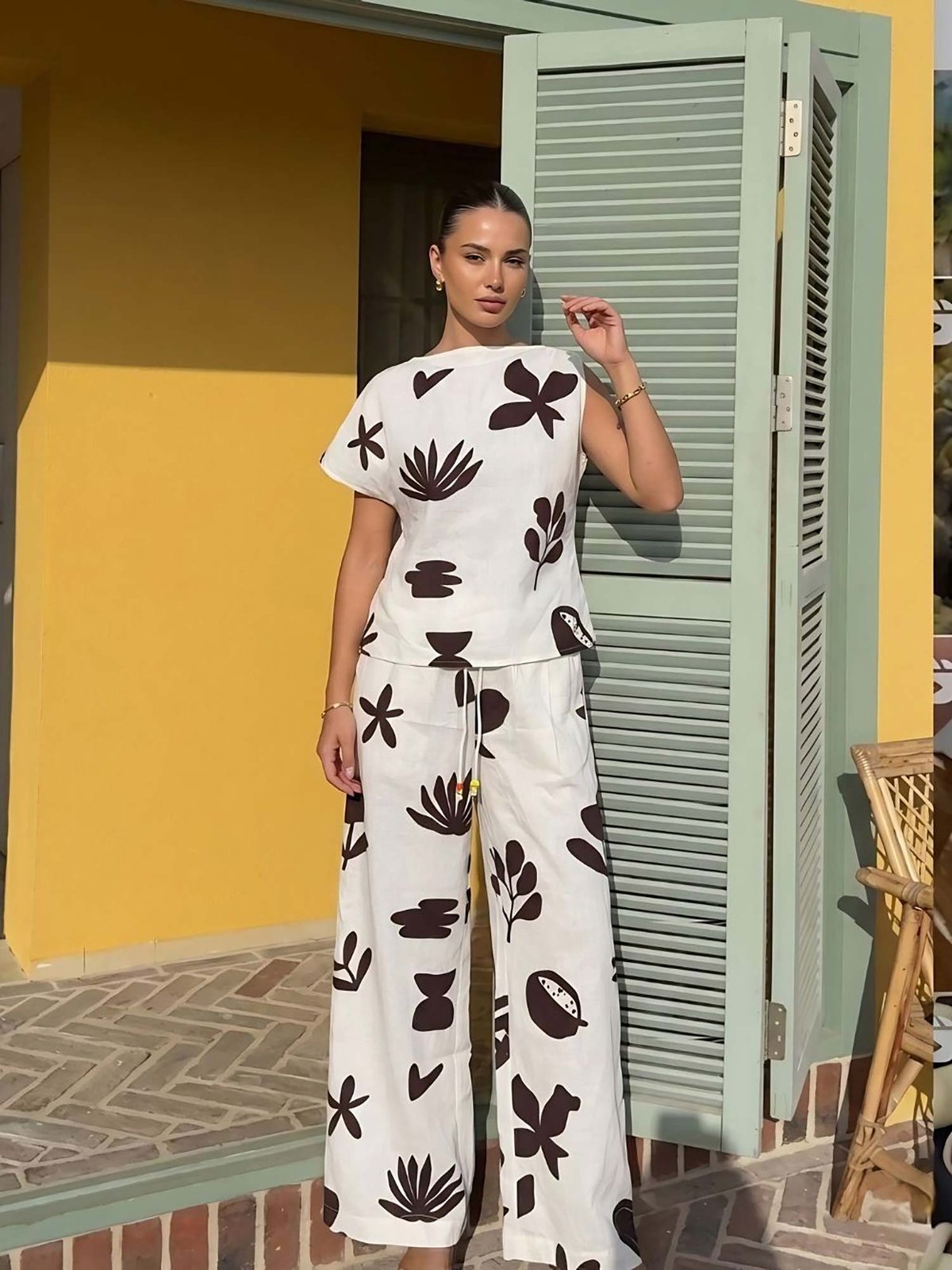 Shadow Printed Co-ord Set