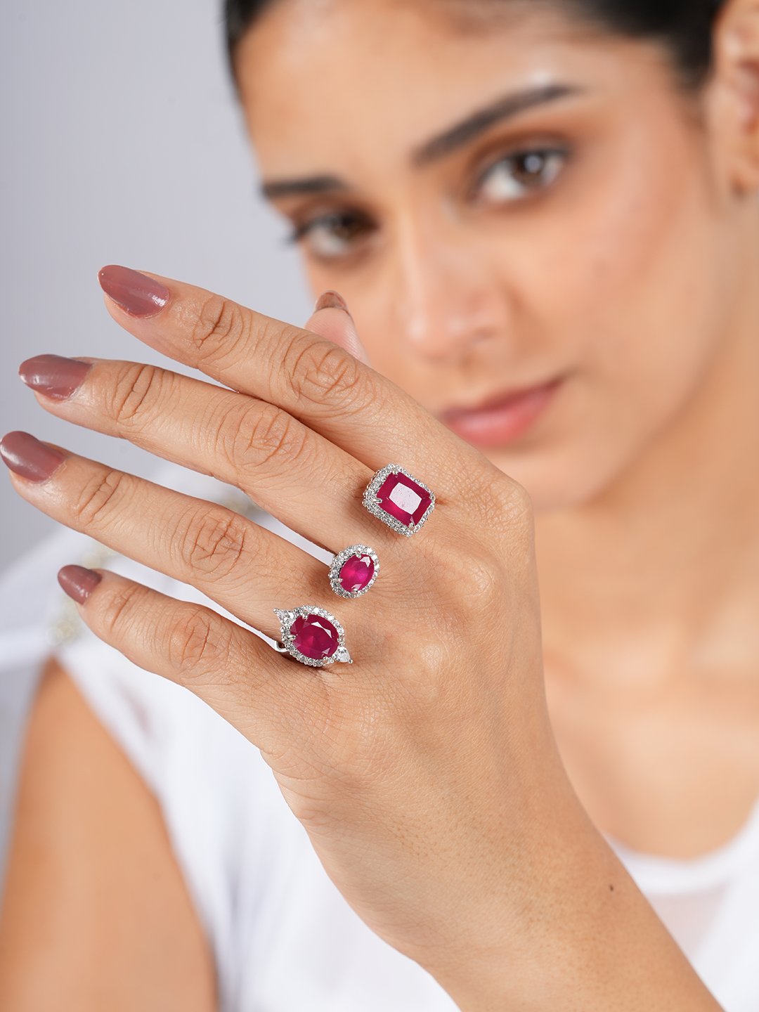 Ruby Trio Ring