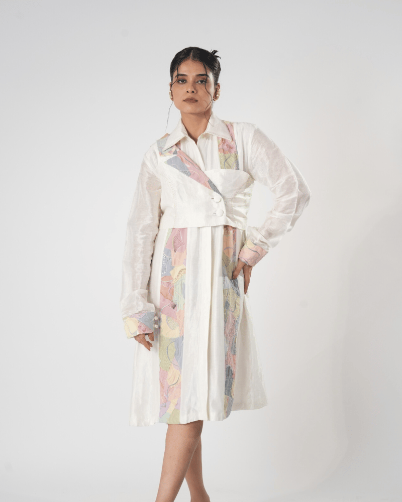 etheral elegance collared midi