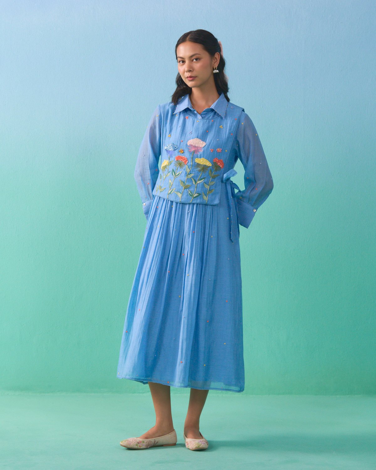 Fluer Bib Dress