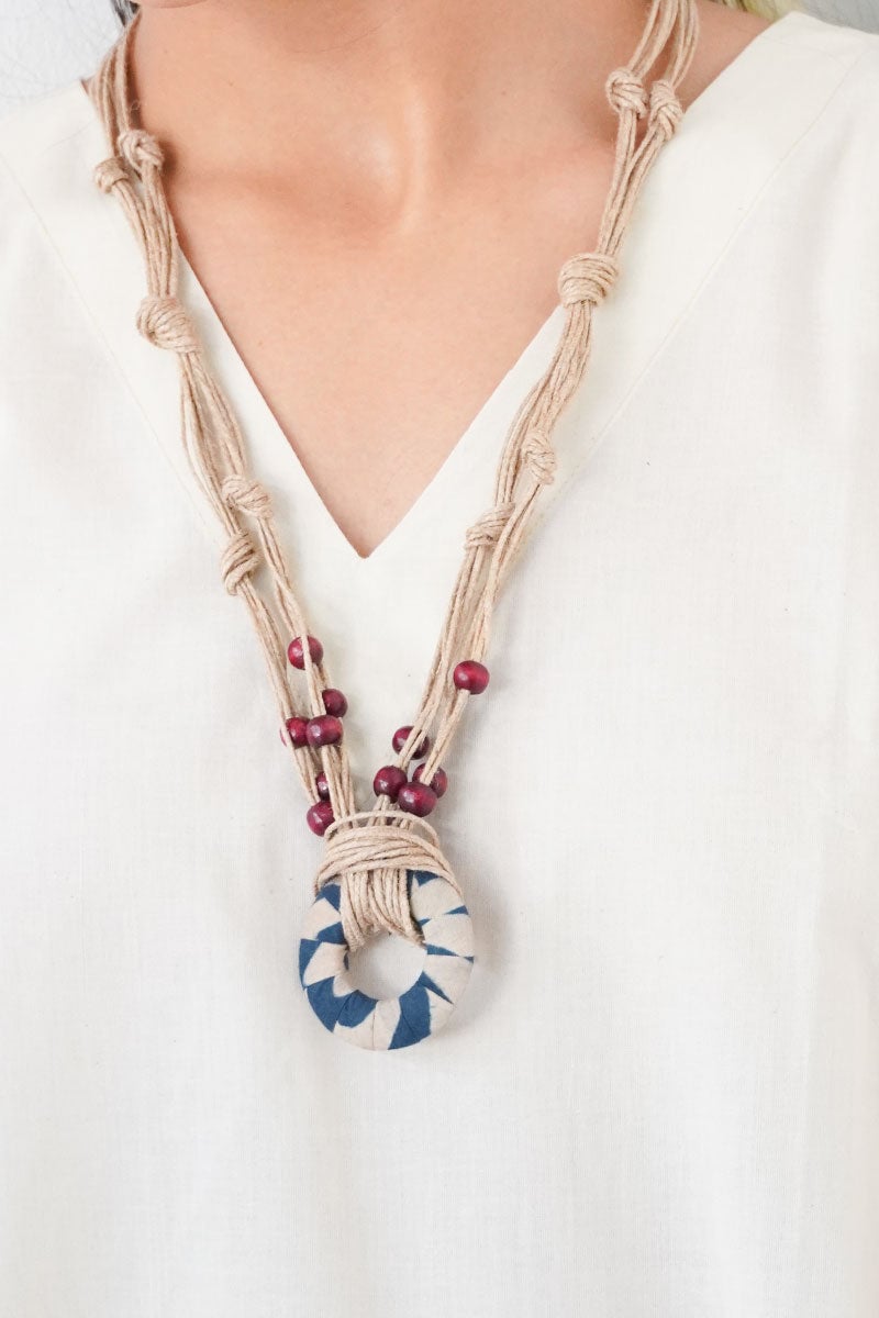 Pendant Necklace - Indigo