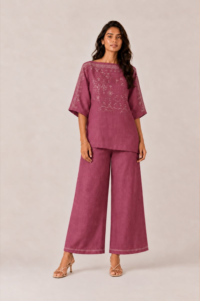 Drops of gold Roomal Co-ord