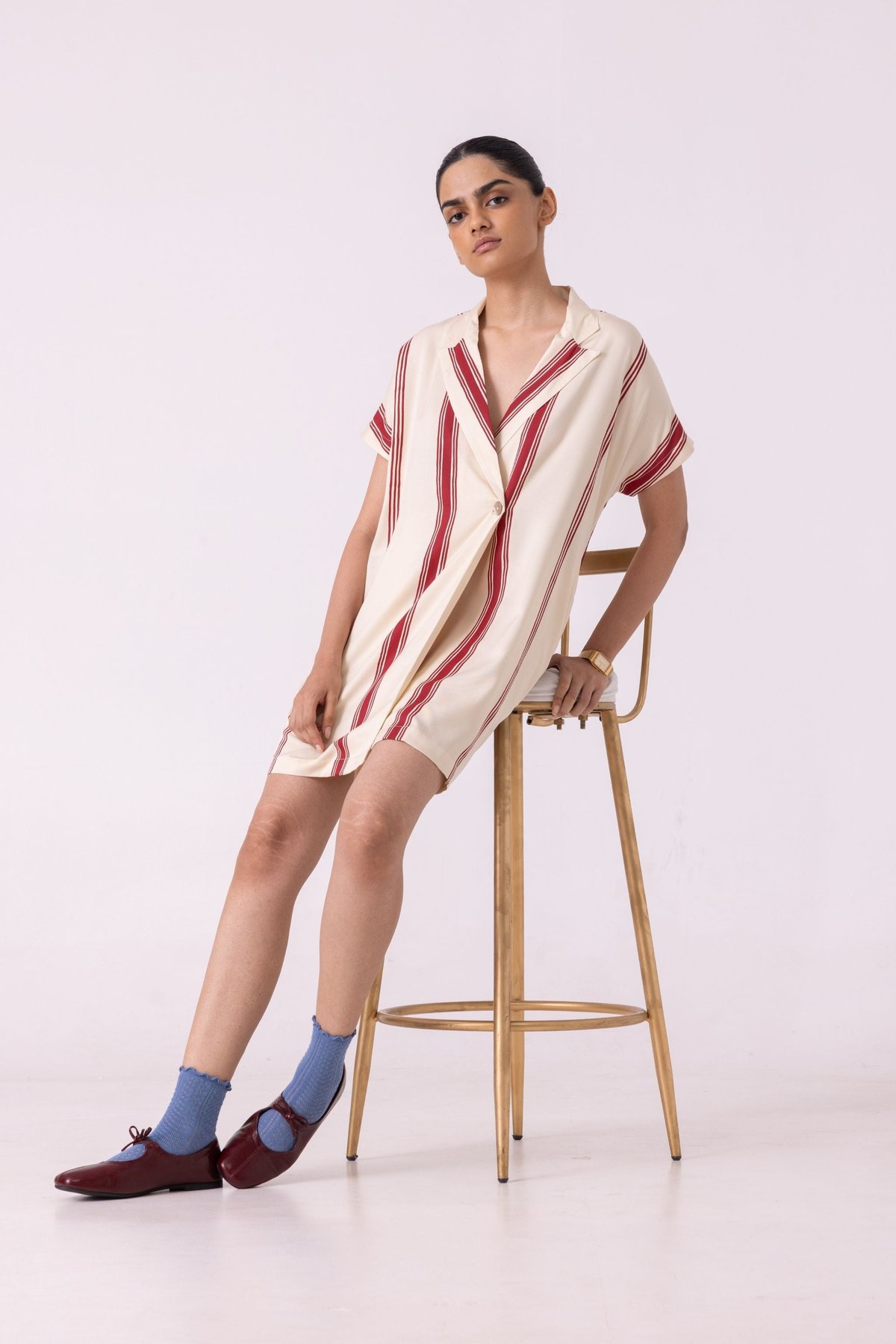 Amy Striped Blazer Dress