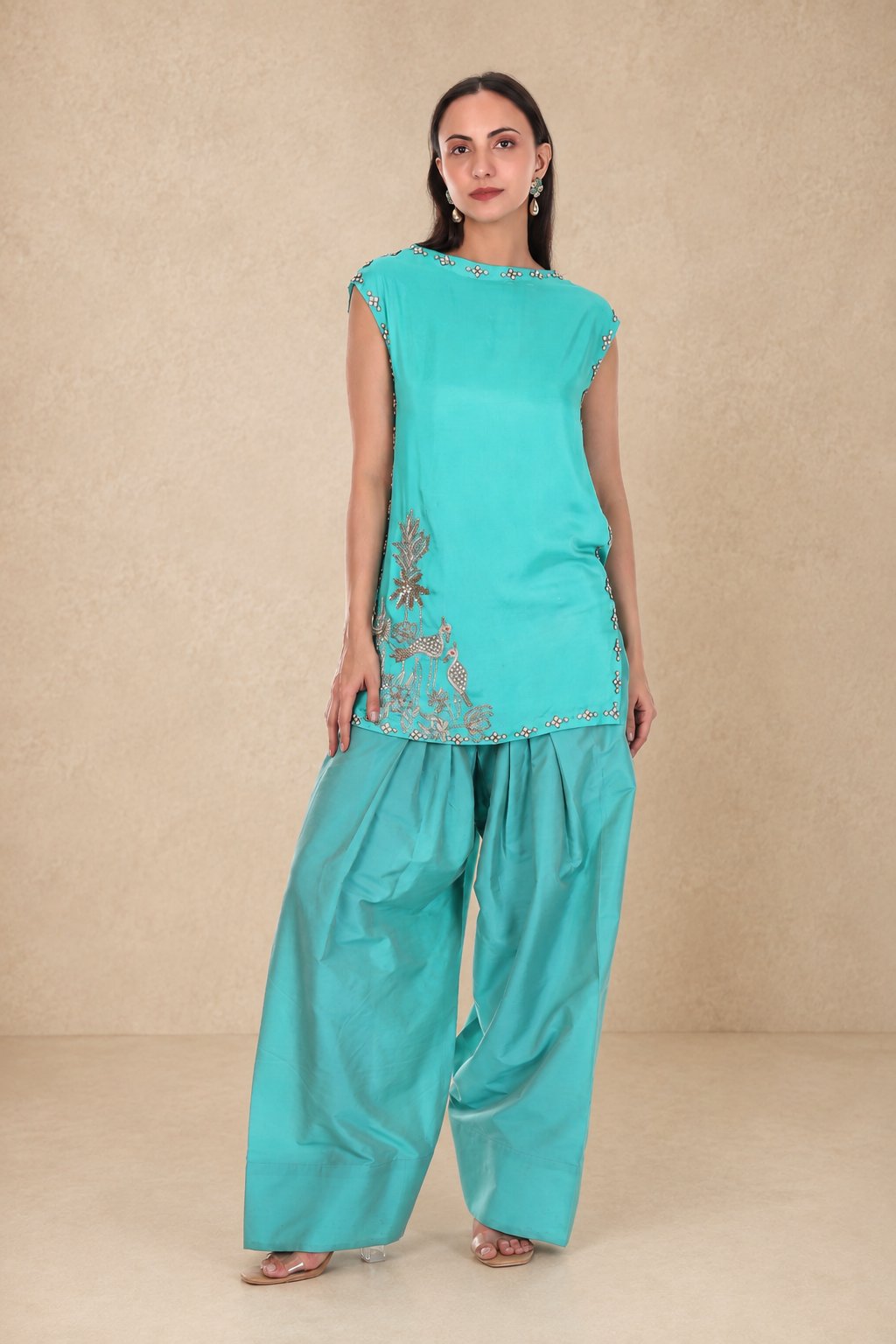 Firoza Farshi Set Aqua Blue