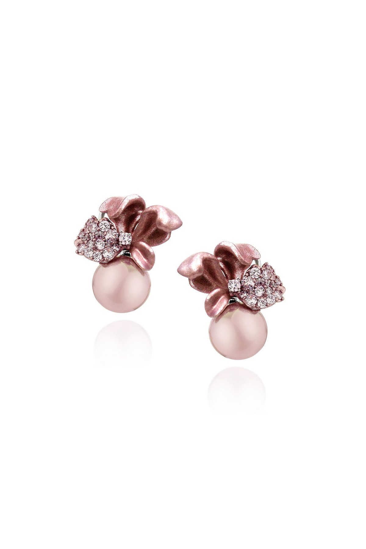 Pink Nocturnal Fleur Stud Earrings