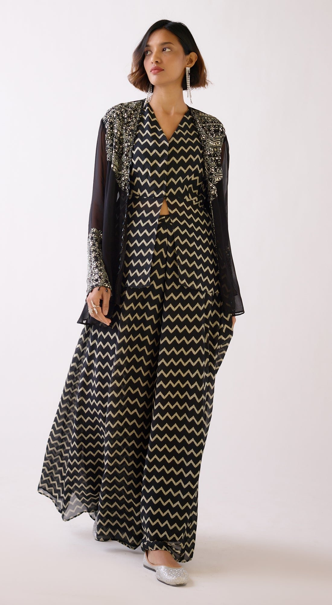 Embroidered Sharara Set