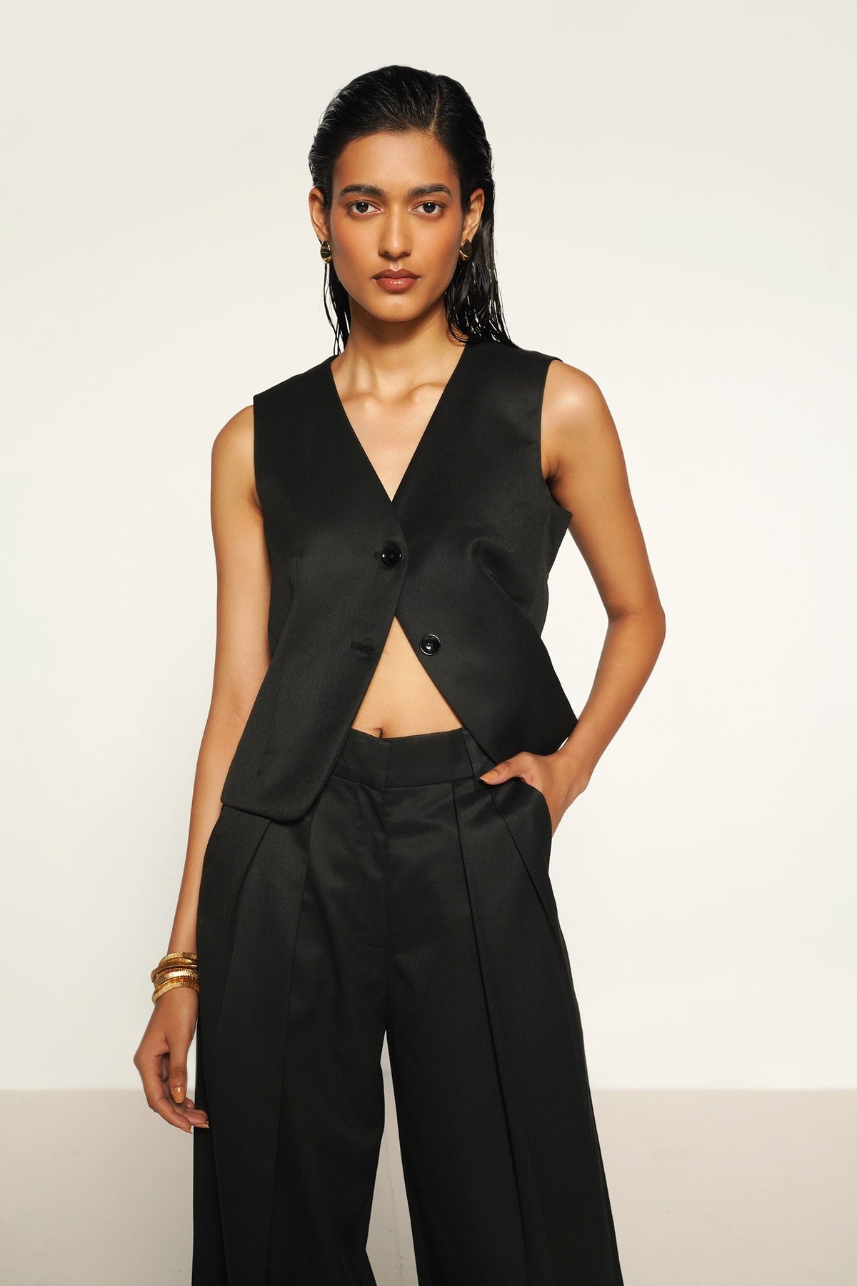 Classic Black Waistcoat