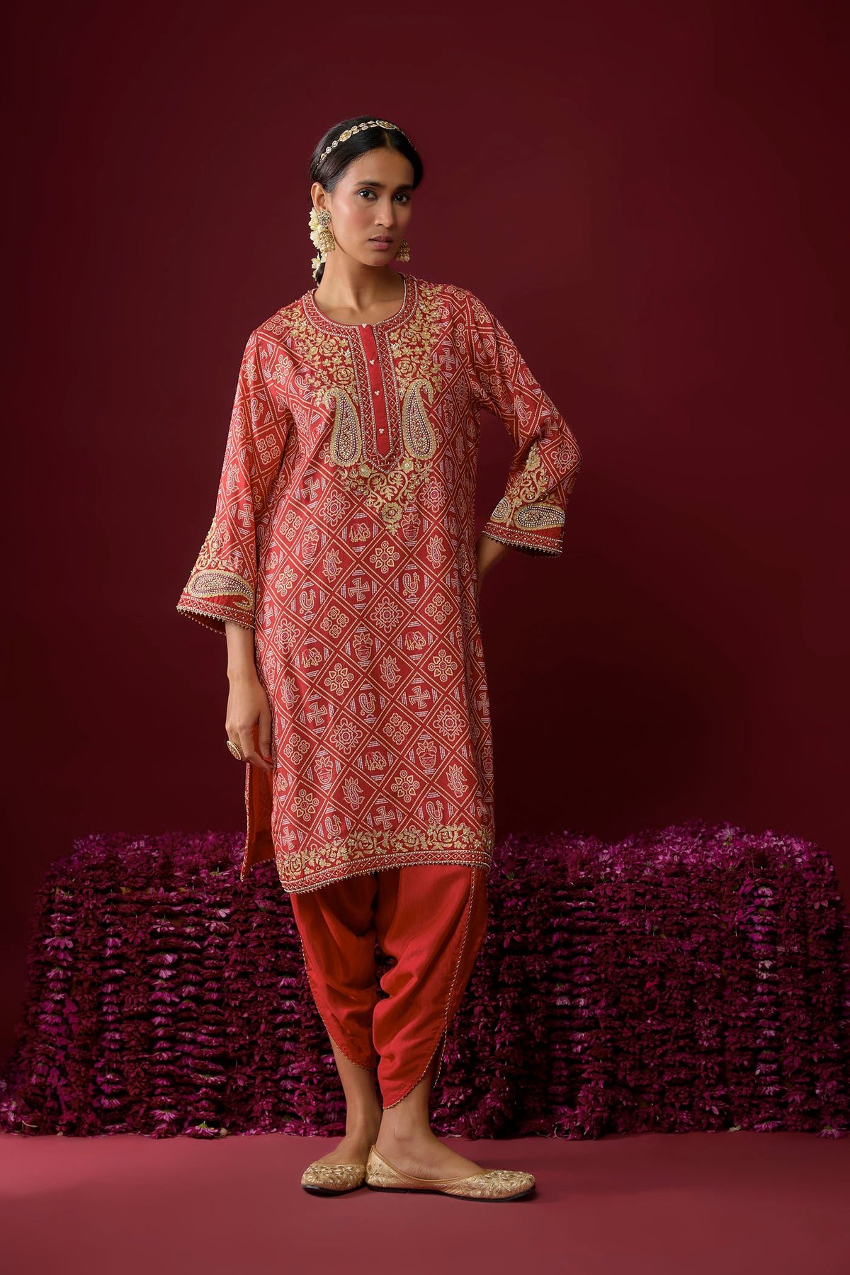 Rafiyah - Short Kurta With Dhoti