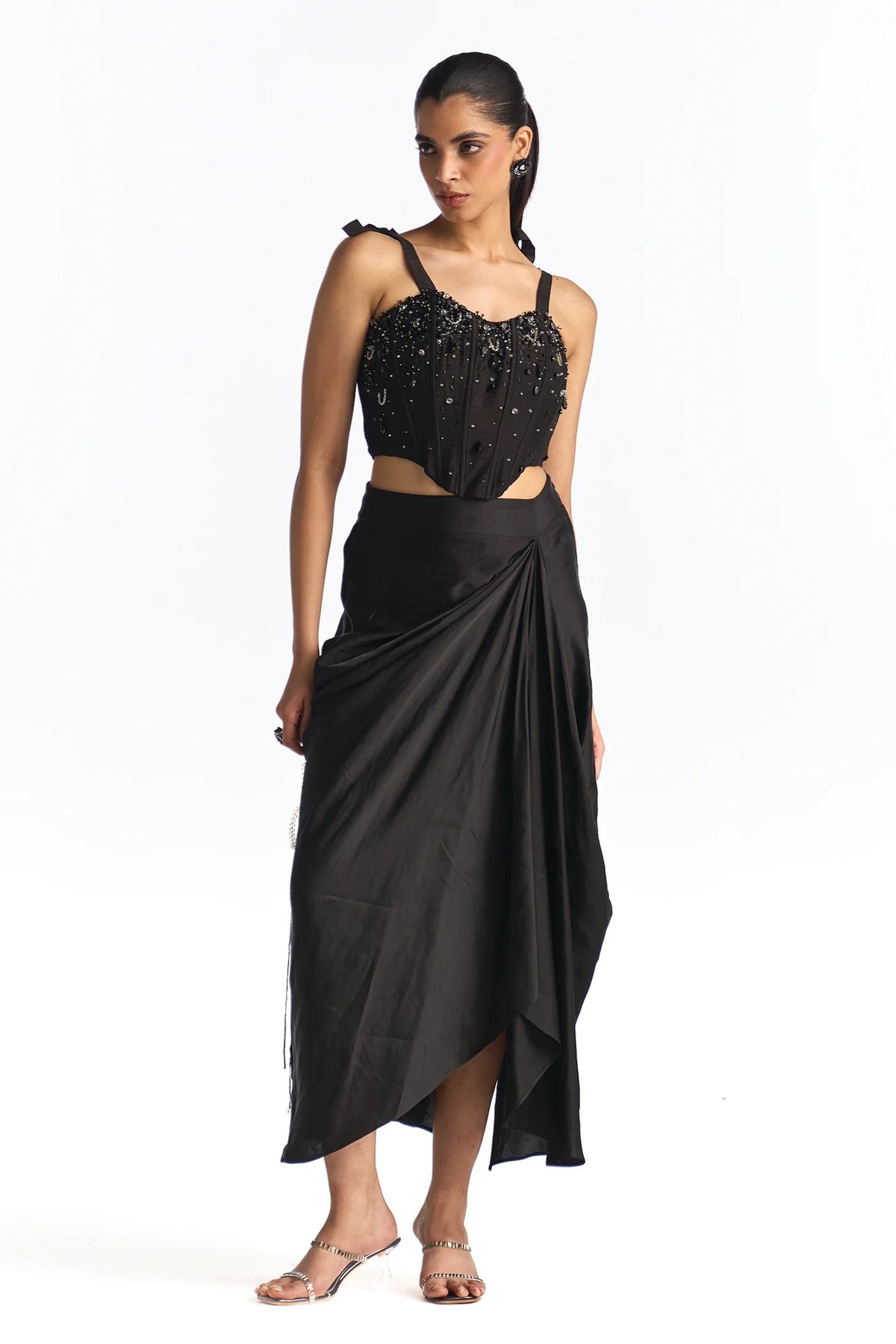 Blair Corset With Skirt Black