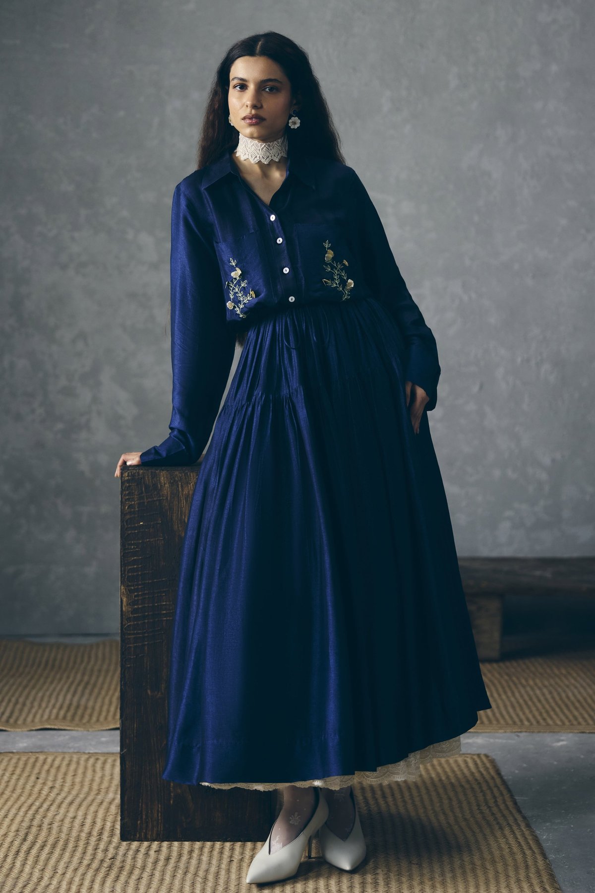 Elina dress- BLUE