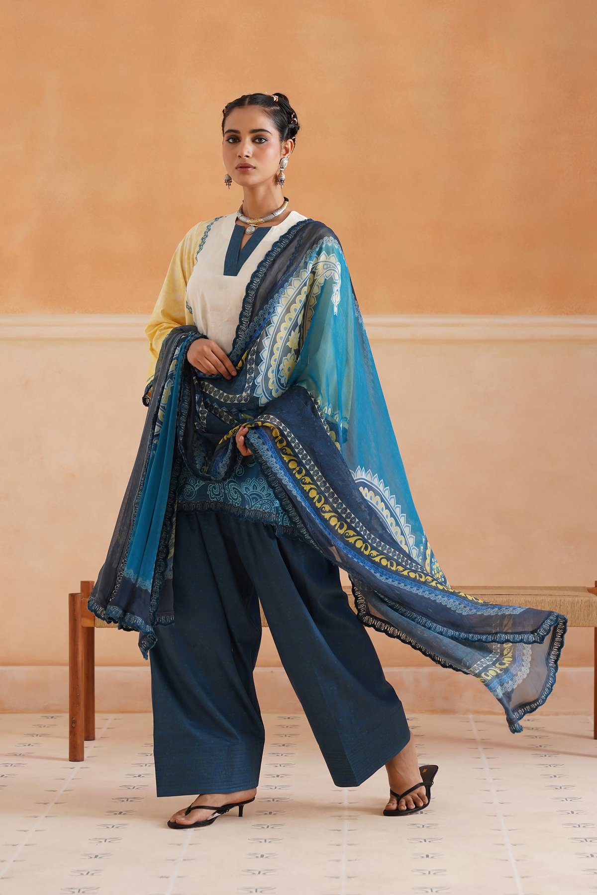 Zariya Cotton Printed Suit Set