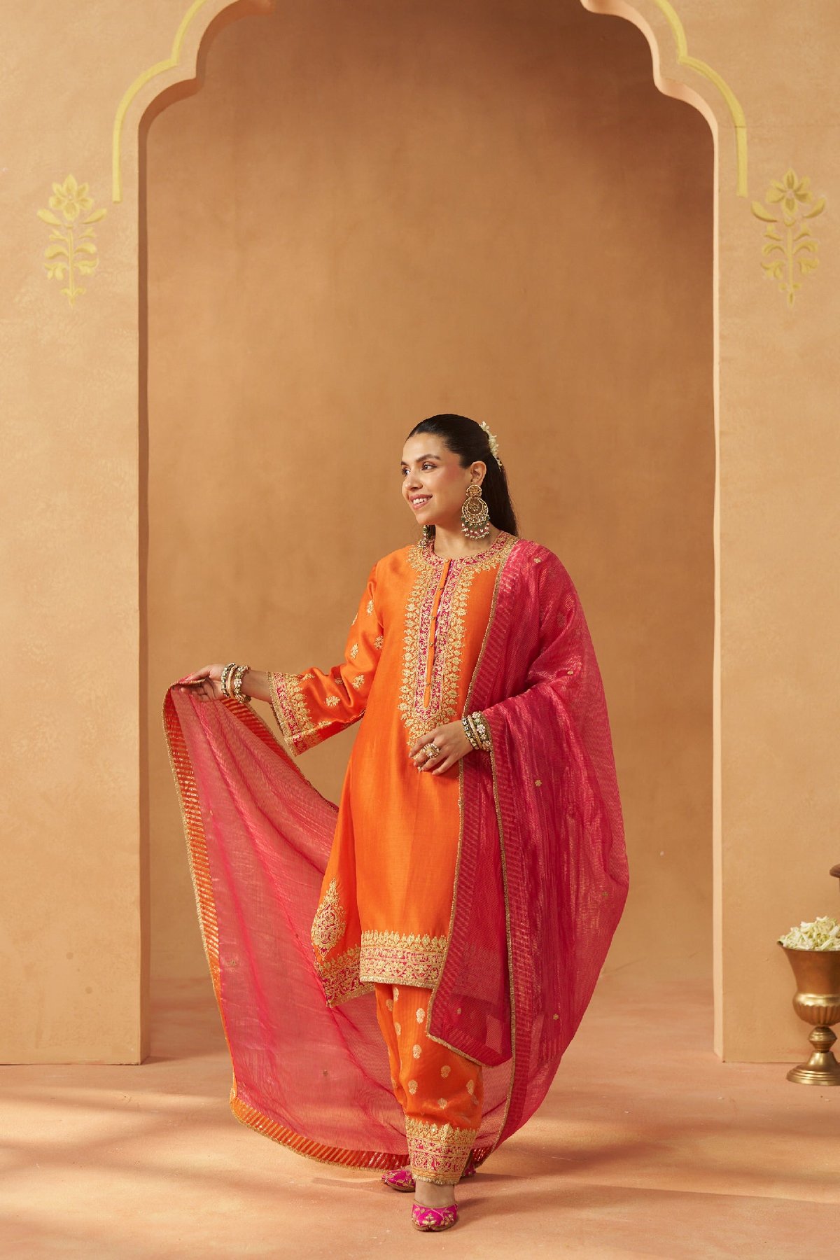 Zeenal A-Line Kaaftan With Salwar