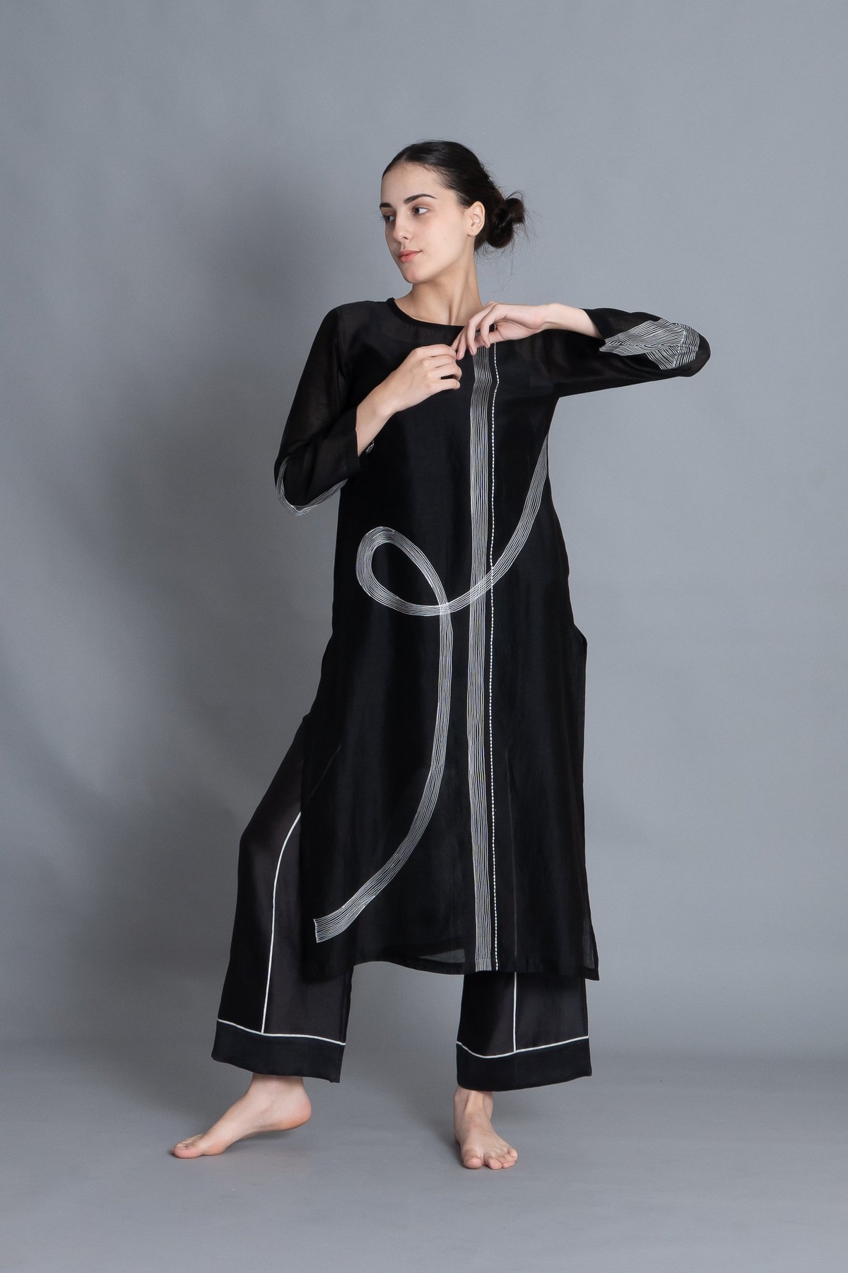 Khat Pantone Embroidery Dress Co-ord