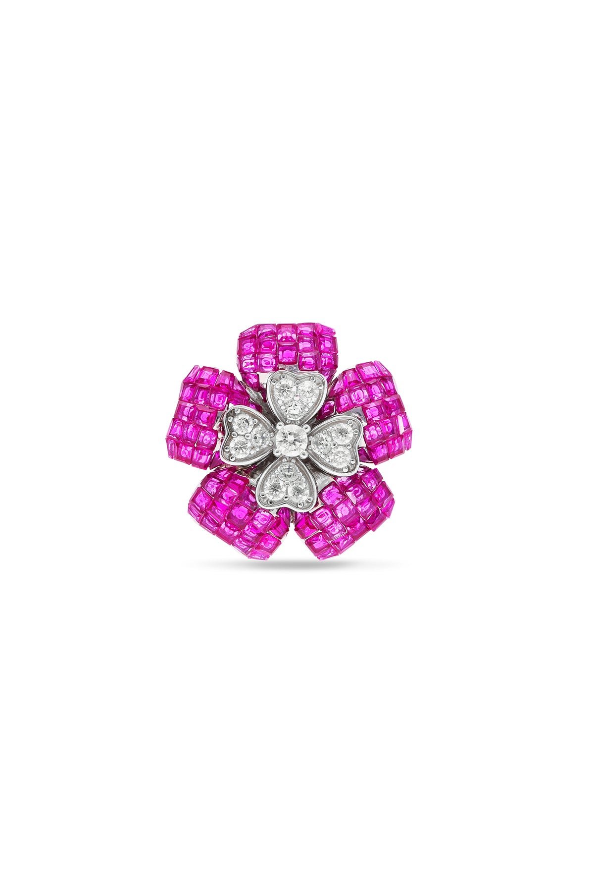 Ruby Blooming Euphoria Cocktail Ring