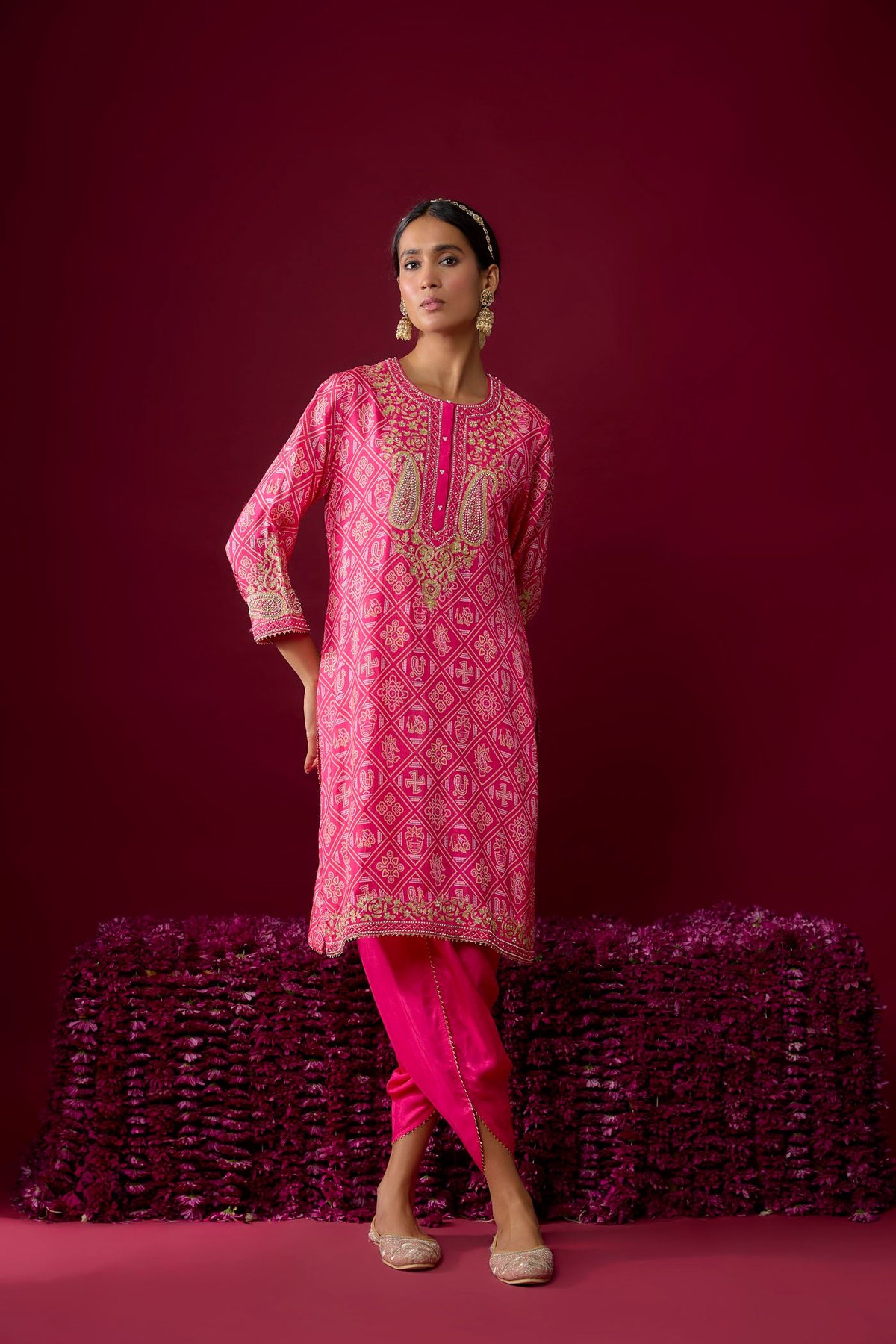 Rafiyah - Short Kurta With Dhoti