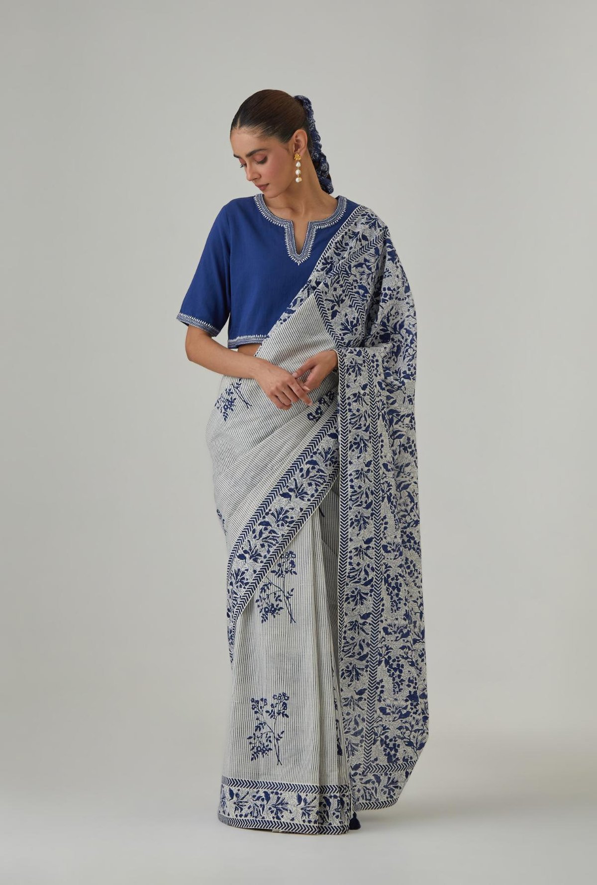Hand Block Printed Saree