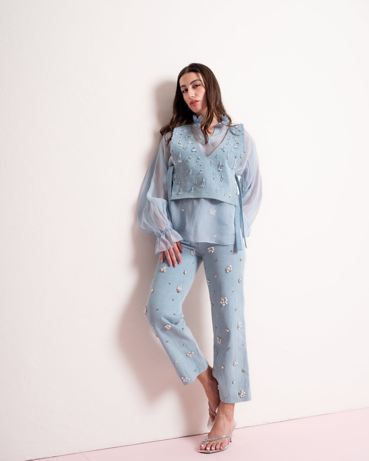 Crystal Denim Co-ord Set