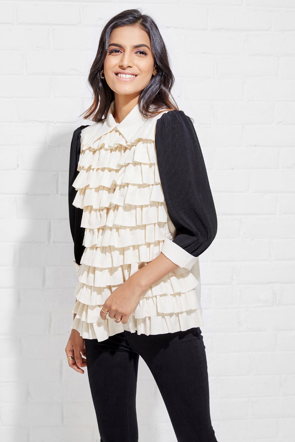 Beautifully Crafted Ruffled Blouse