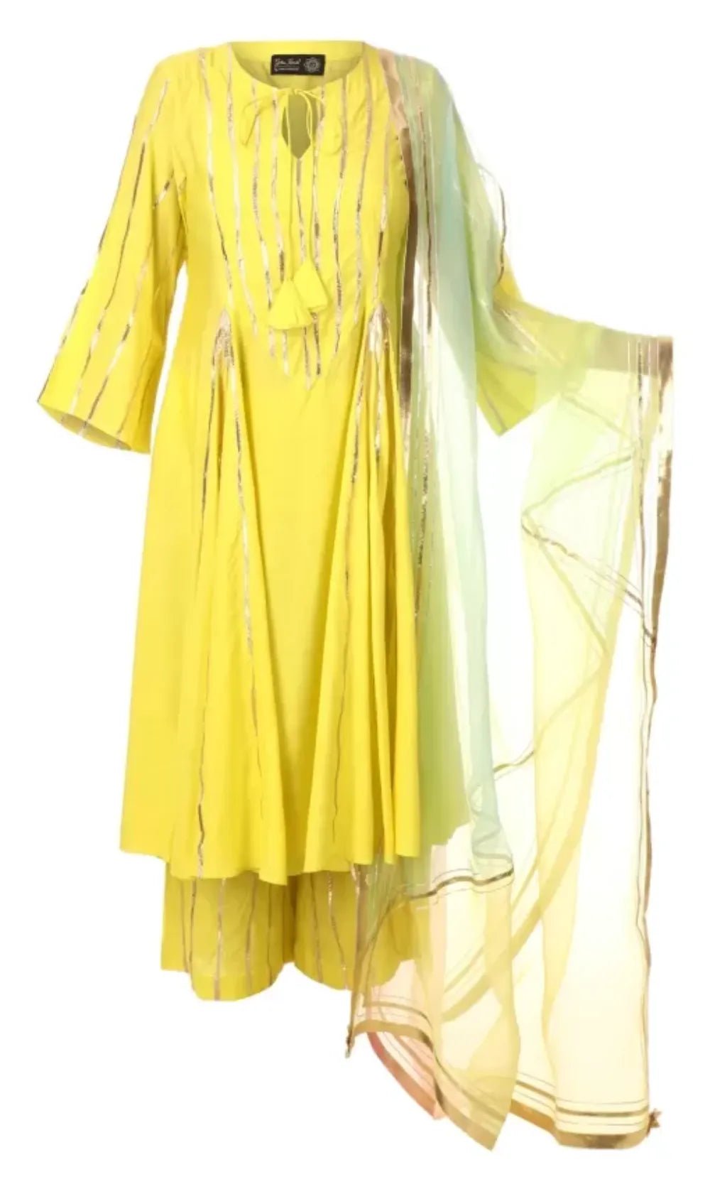 Yellow Anarkali Set