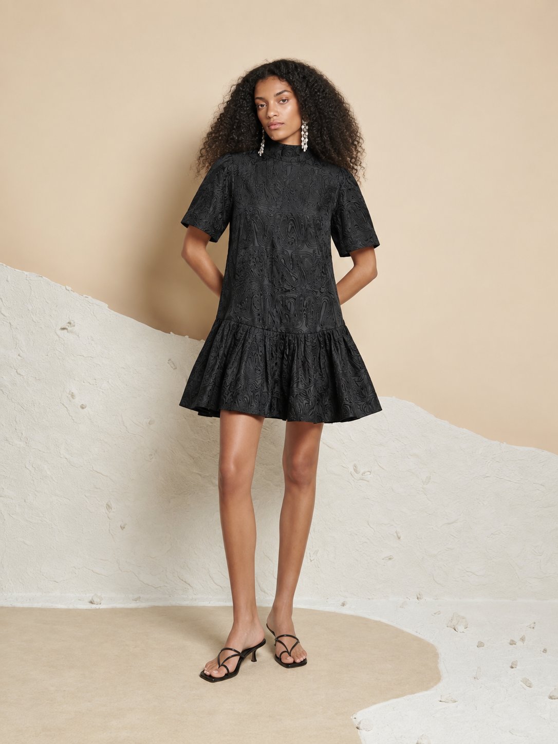 Salome Jacquard Mini Dress