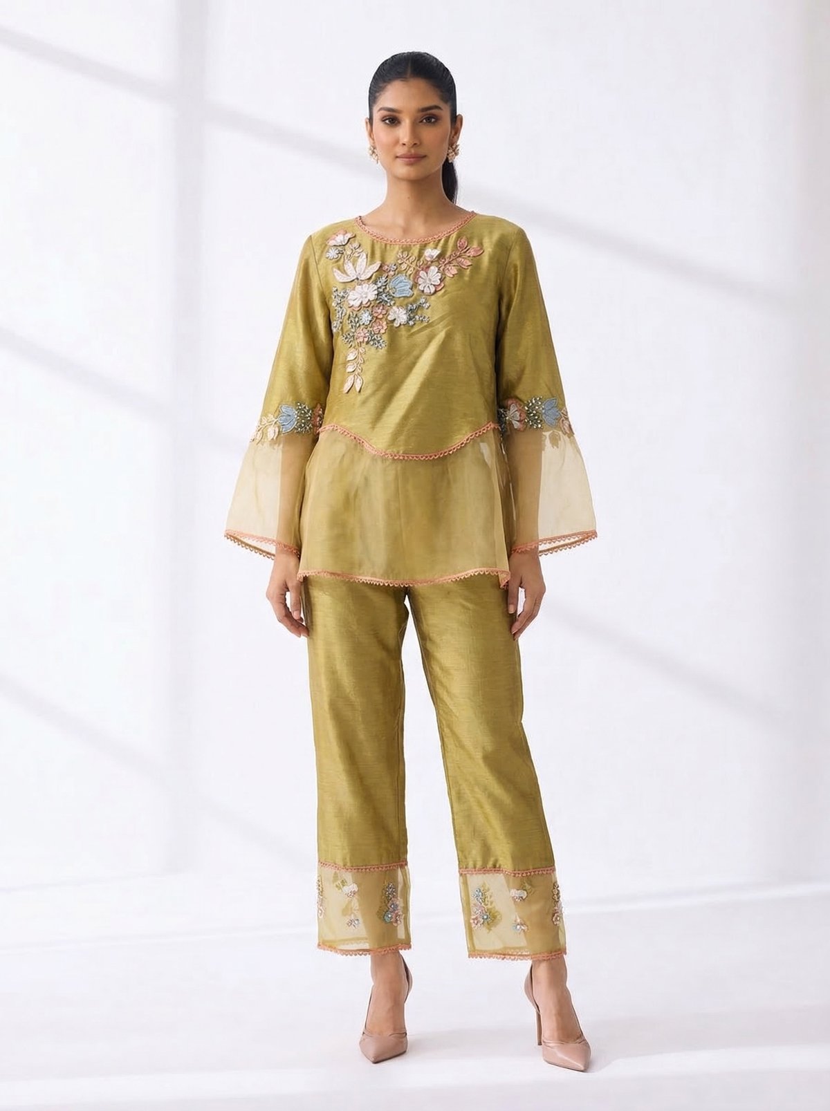 Khushboo Embroidery Tunic Set