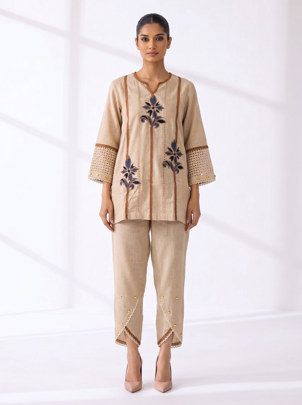 Linen Kurta Set