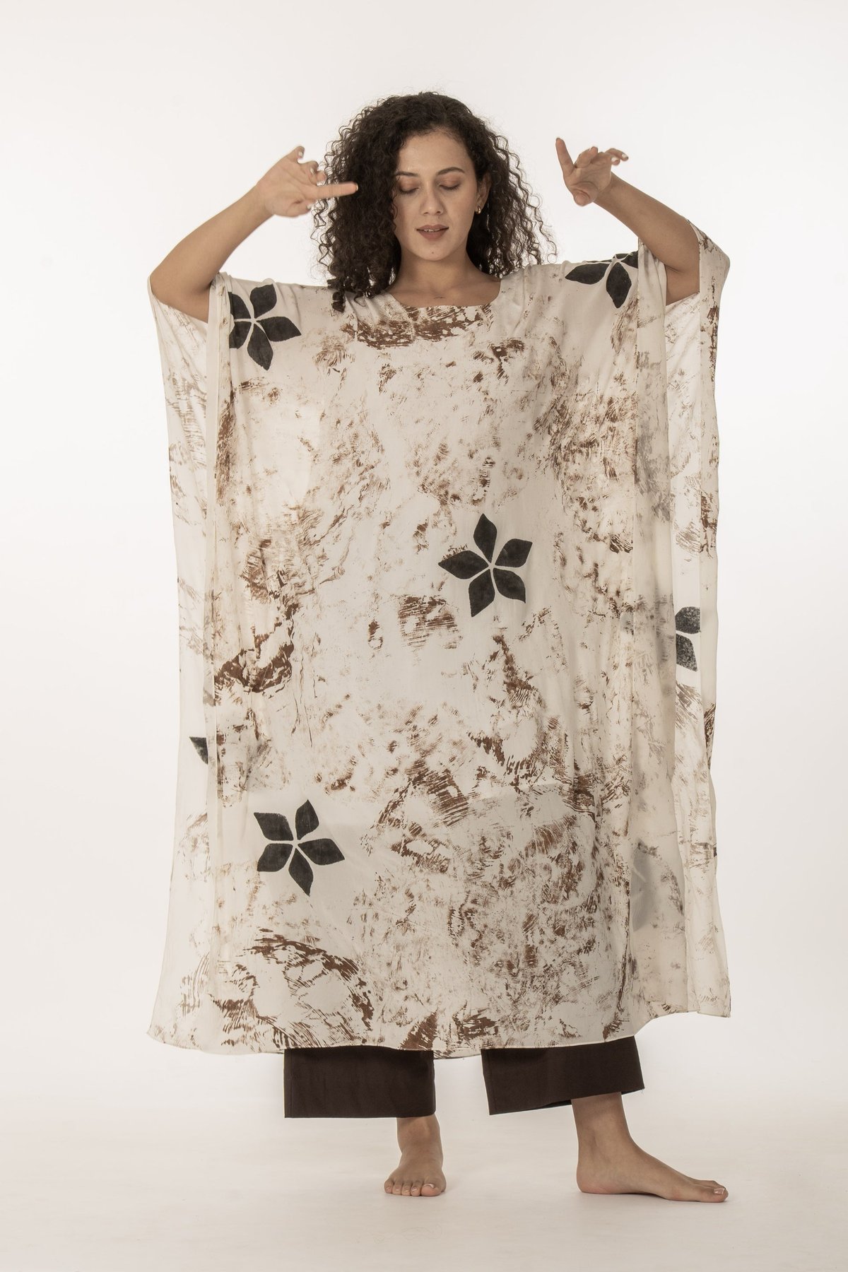 Printed Kaftan with Bottom