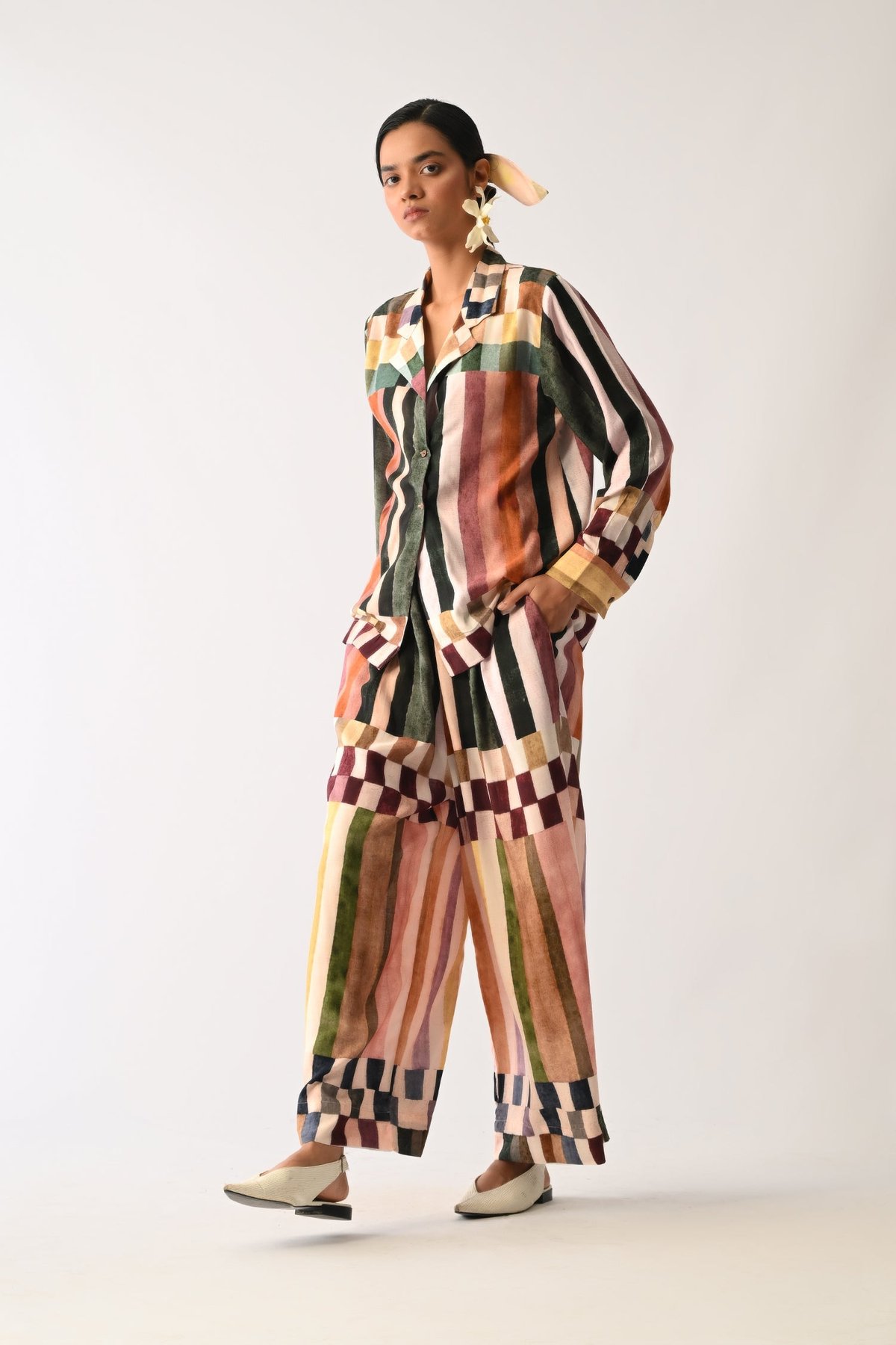 Mosaic Cuban Collar Shirt