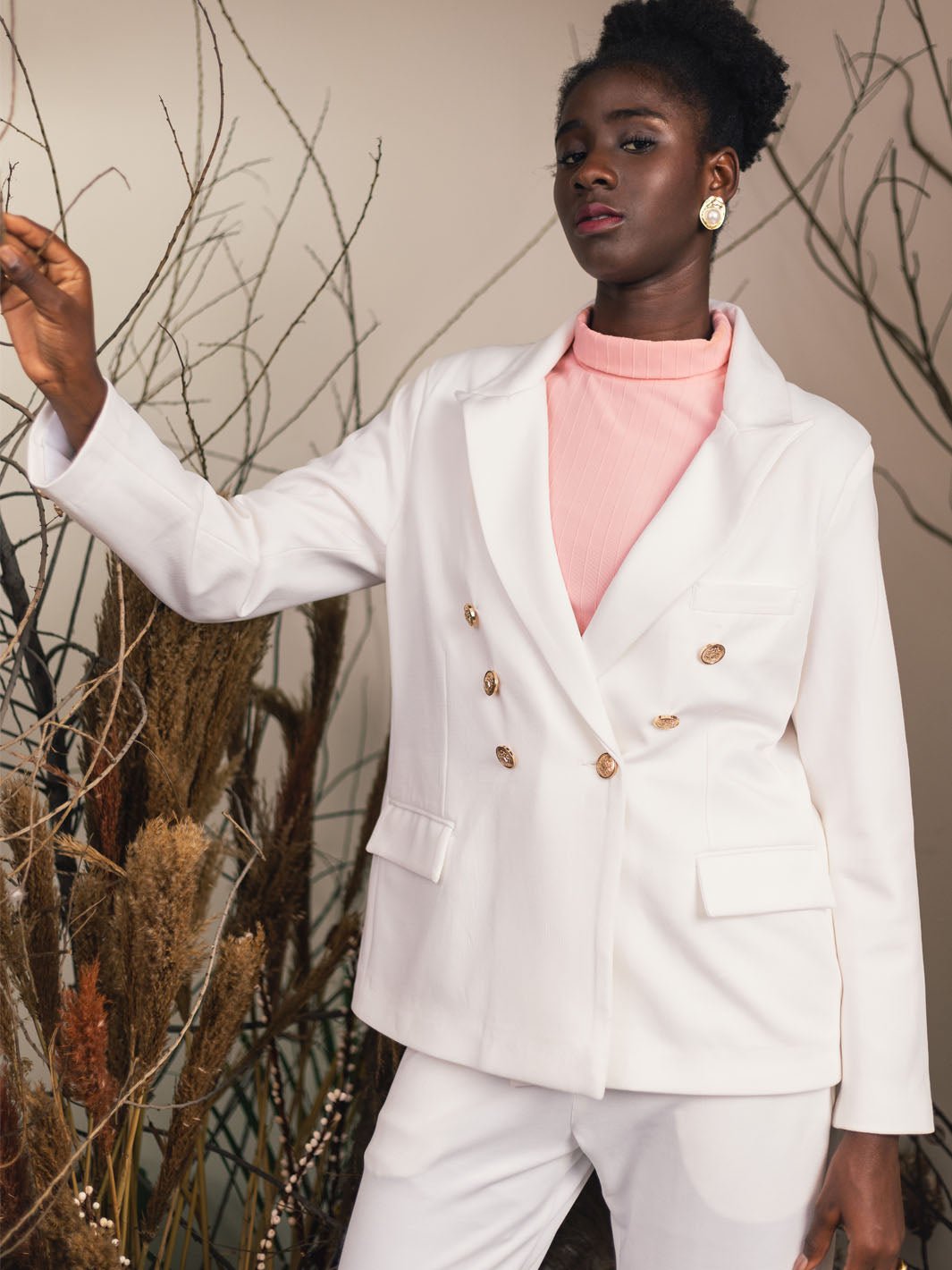 Rochester Coat With Gold Button