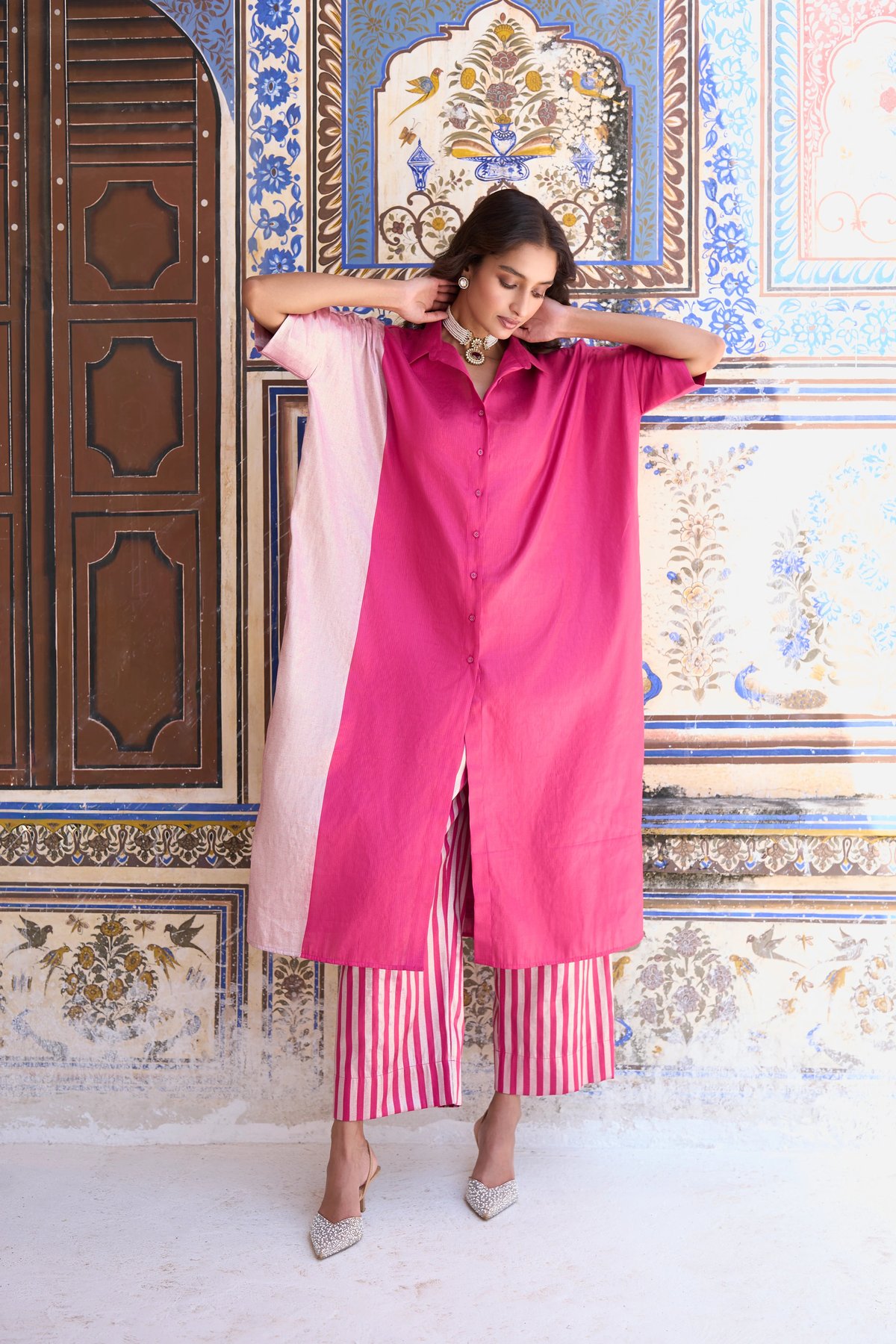 Benares Tissue Striped Pant