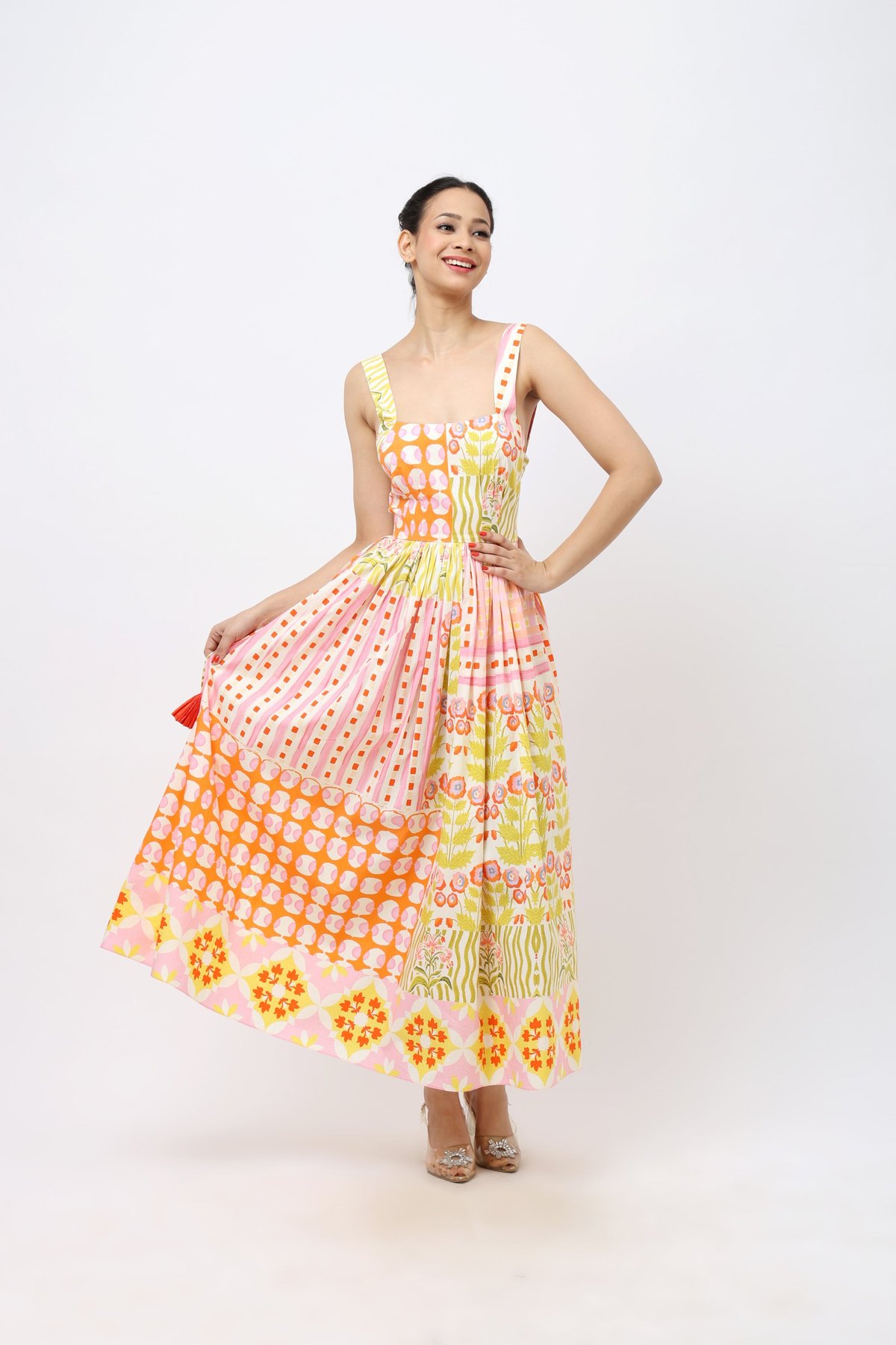 Midi Cotton Pink Dress