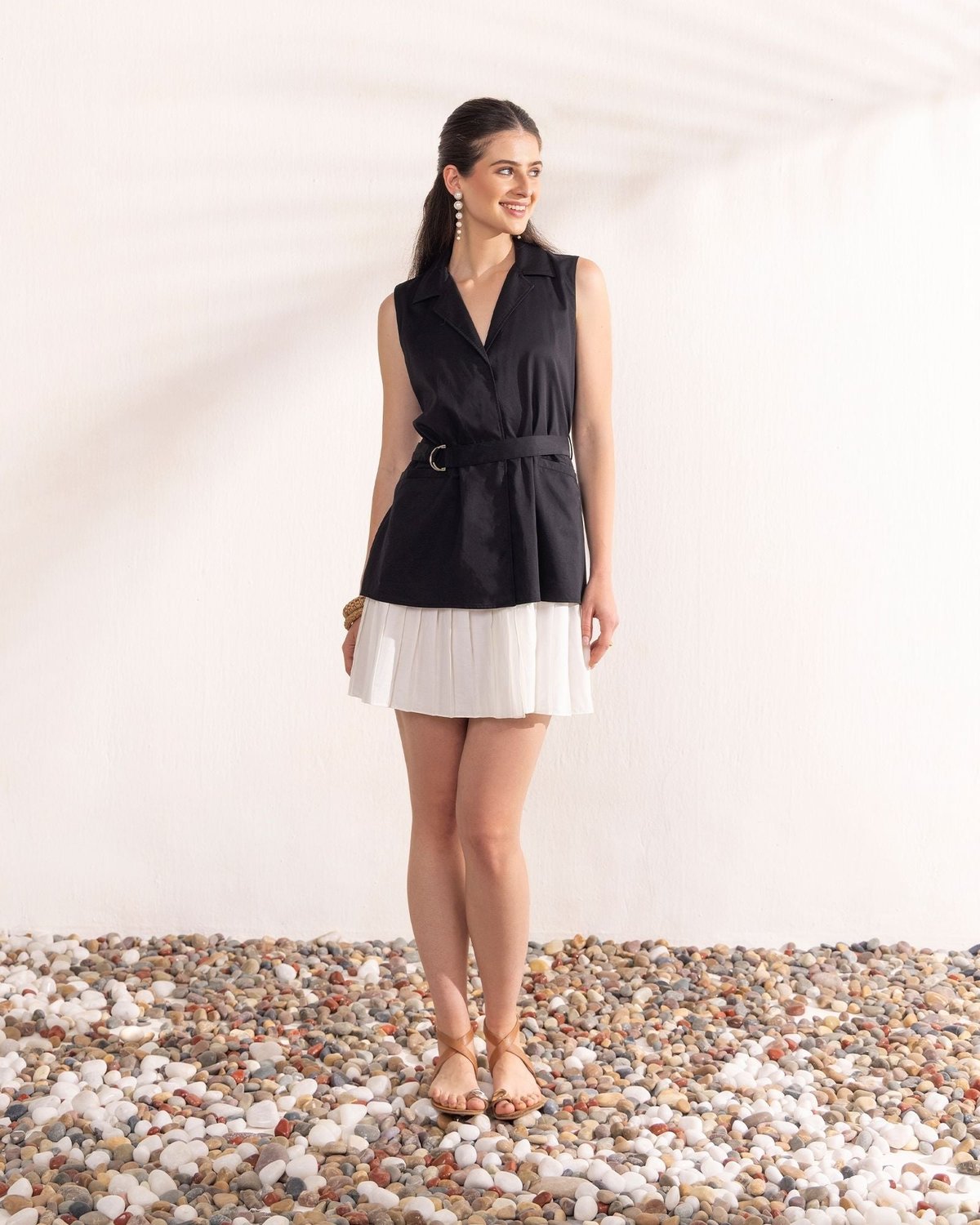 Black & White Short Dress