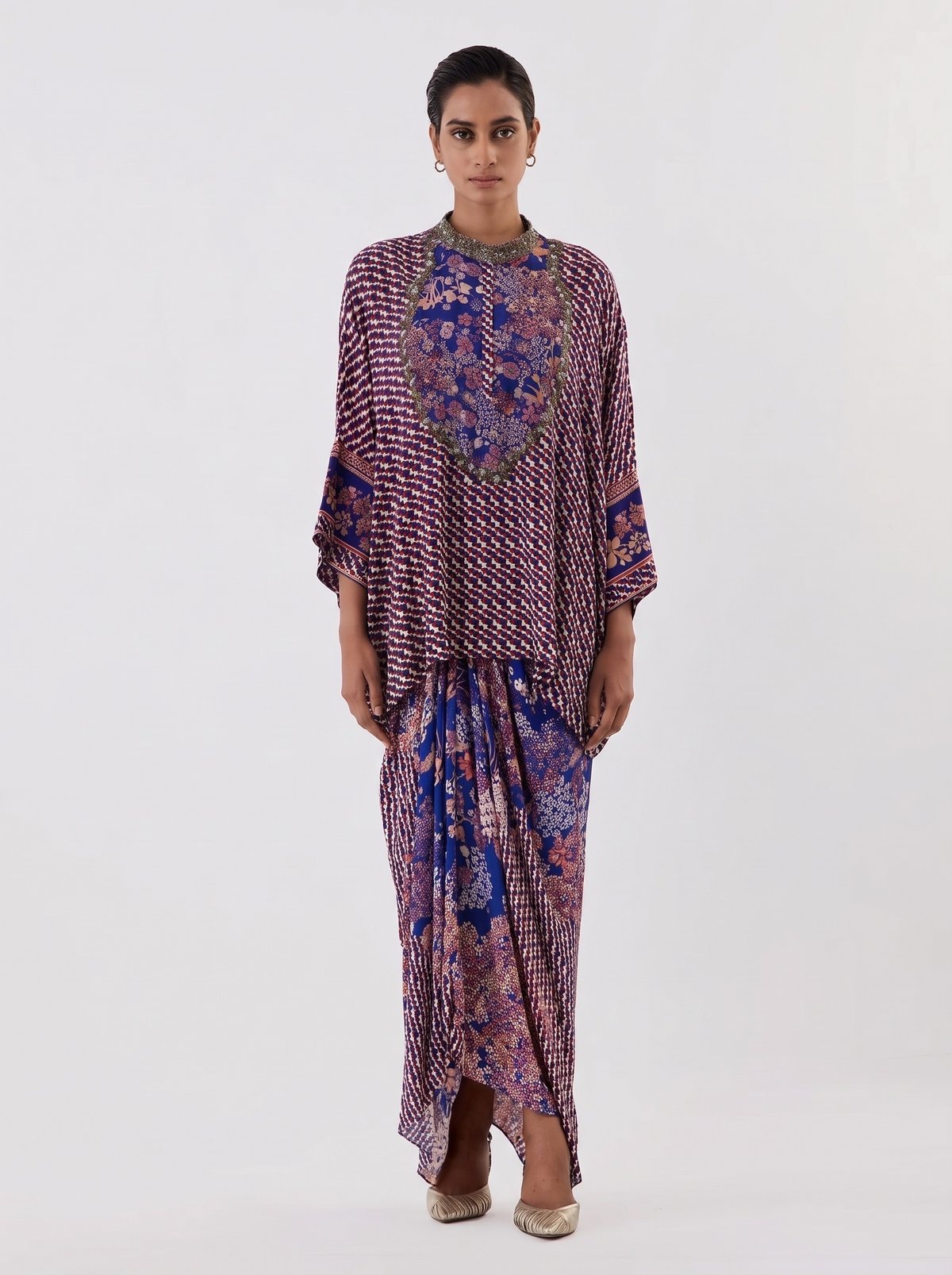 Water Glimmer Top And Skirt Set