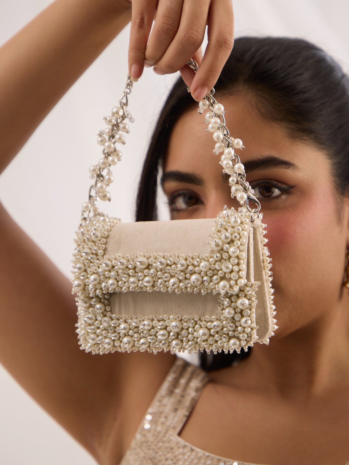 Ivory Stud Bag