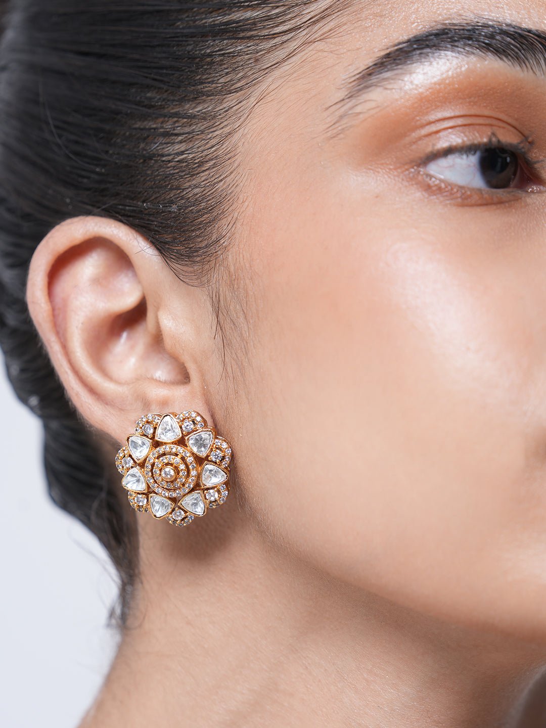 Designer Moissanite Tops Earrings