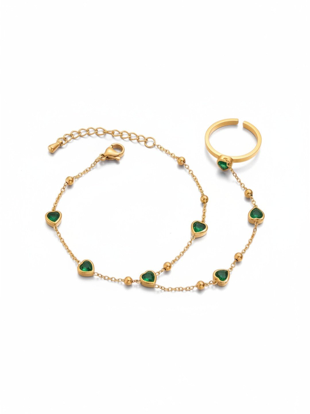 18K Gold Plated Stainless Steel Channel Cubic
