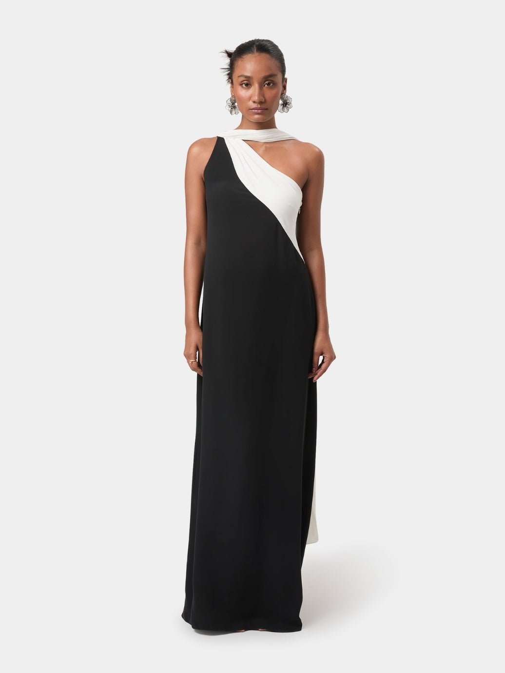 One Shoulder Draped Gown