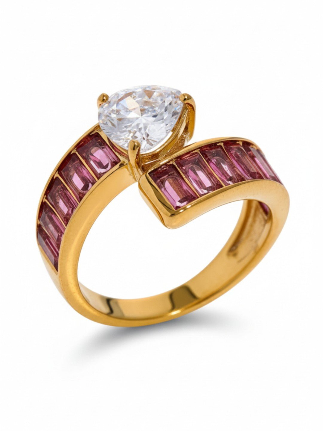 High Grade Colorful Cubic Zirconia Ring