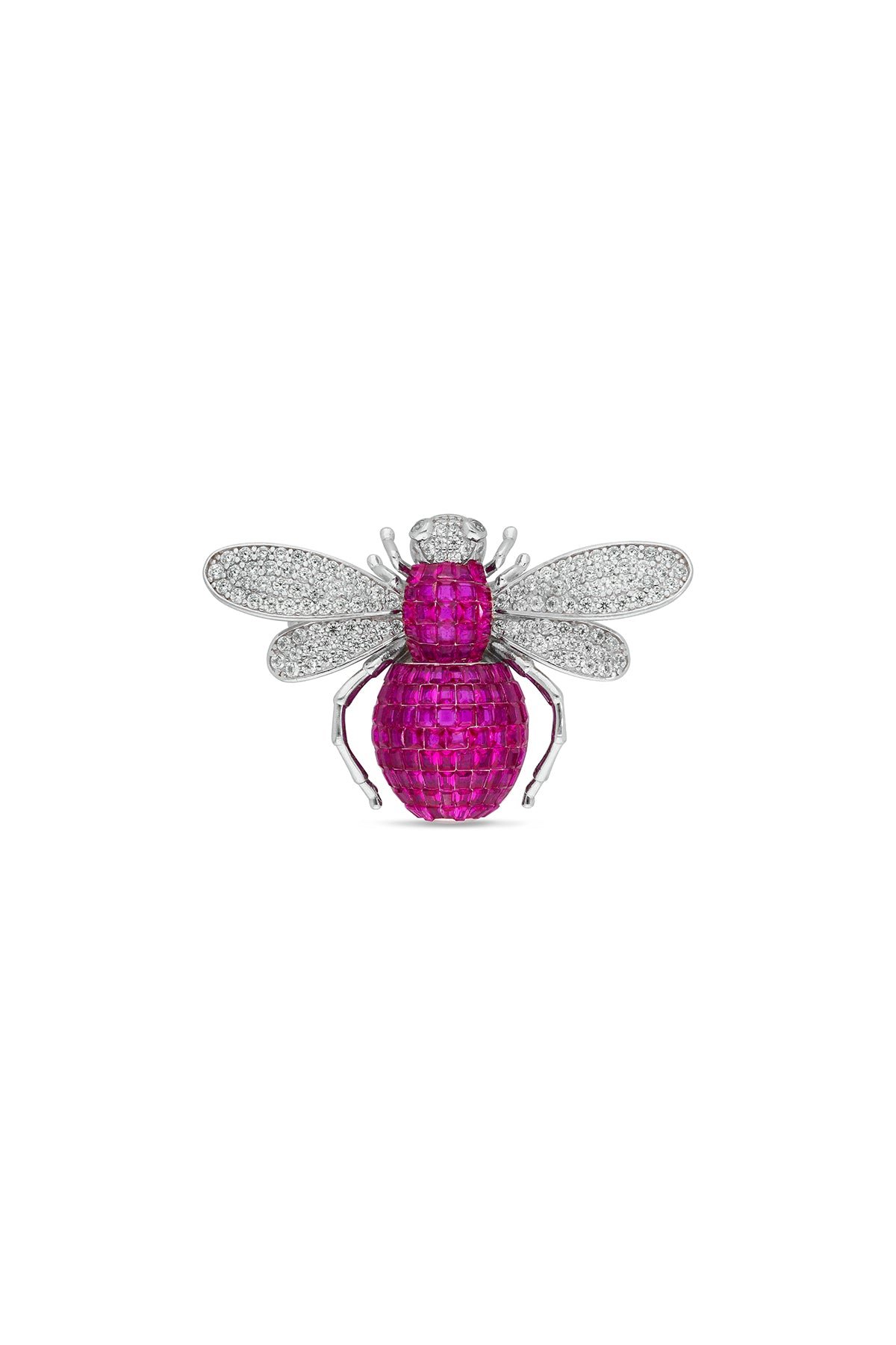 Ruby Enchanted Hive Honey Bee Brooch