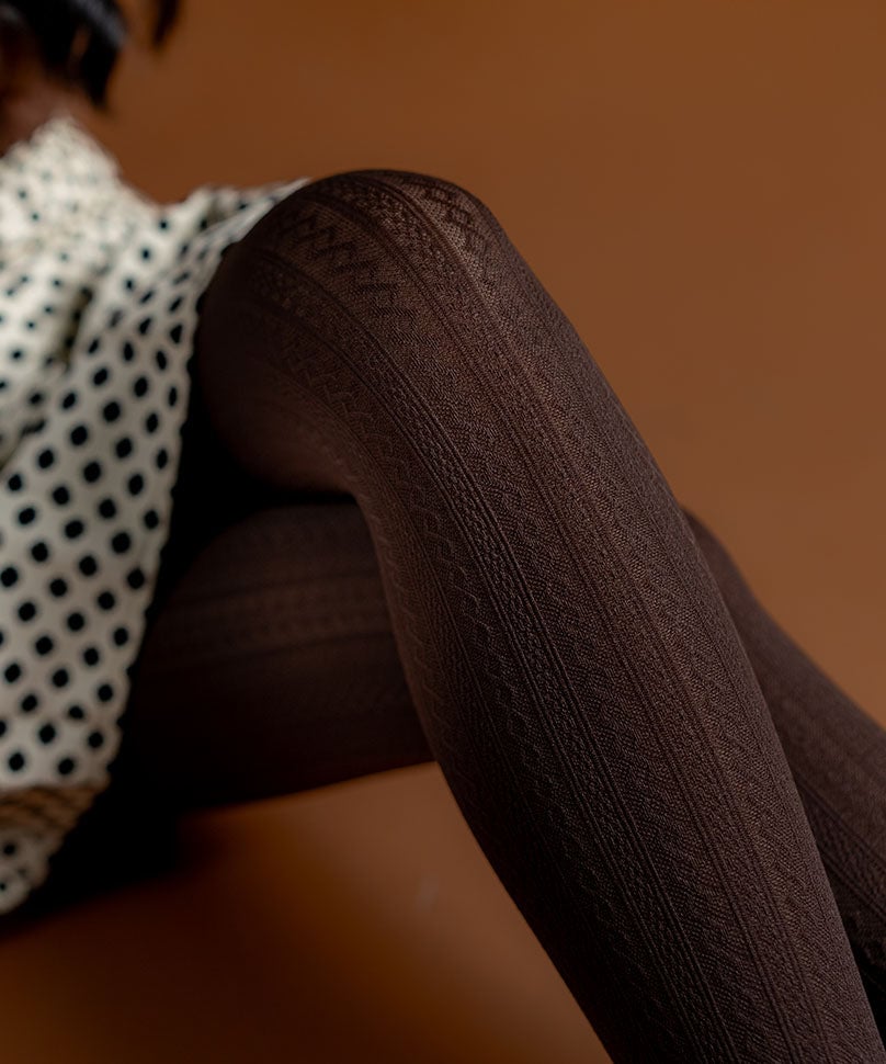 Cableknit Dark Brown