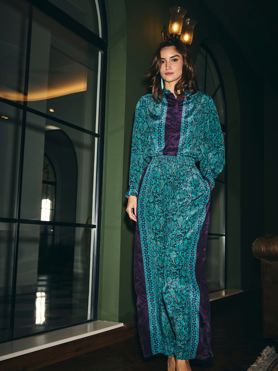 Liza Mulberry Printed Pants