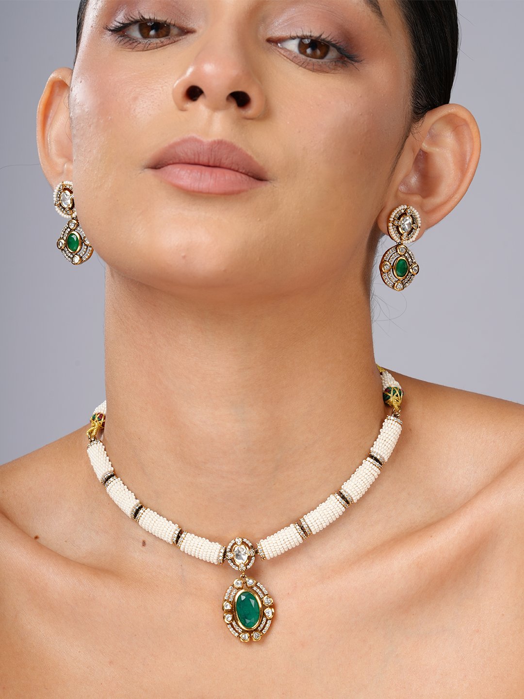 Panna Pearl Necklace Set