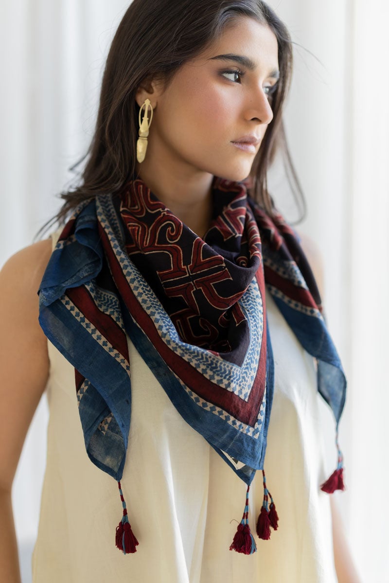 Cotton Scarf - Avira Black