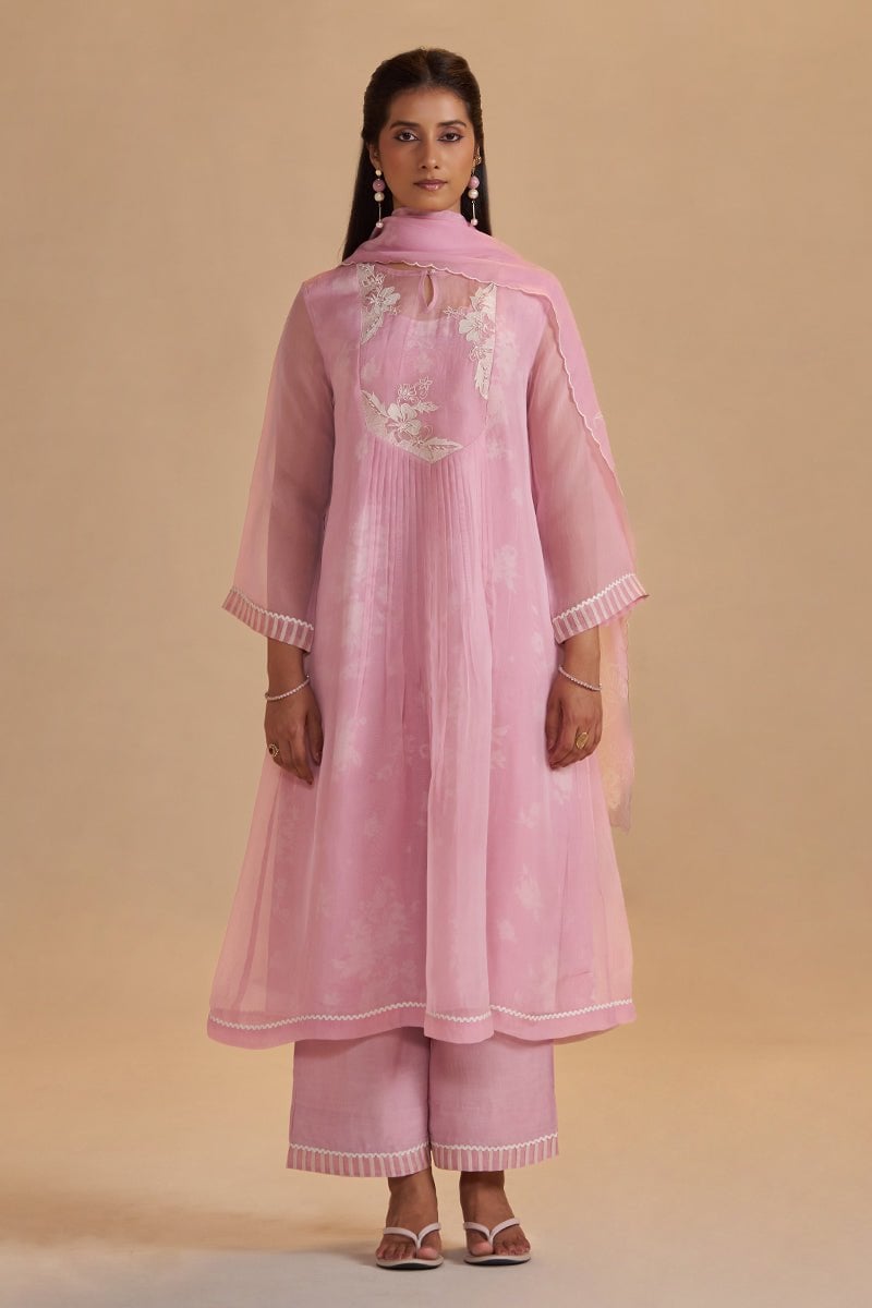 Fairy Tale Lilac Semi Festive Kurta Set