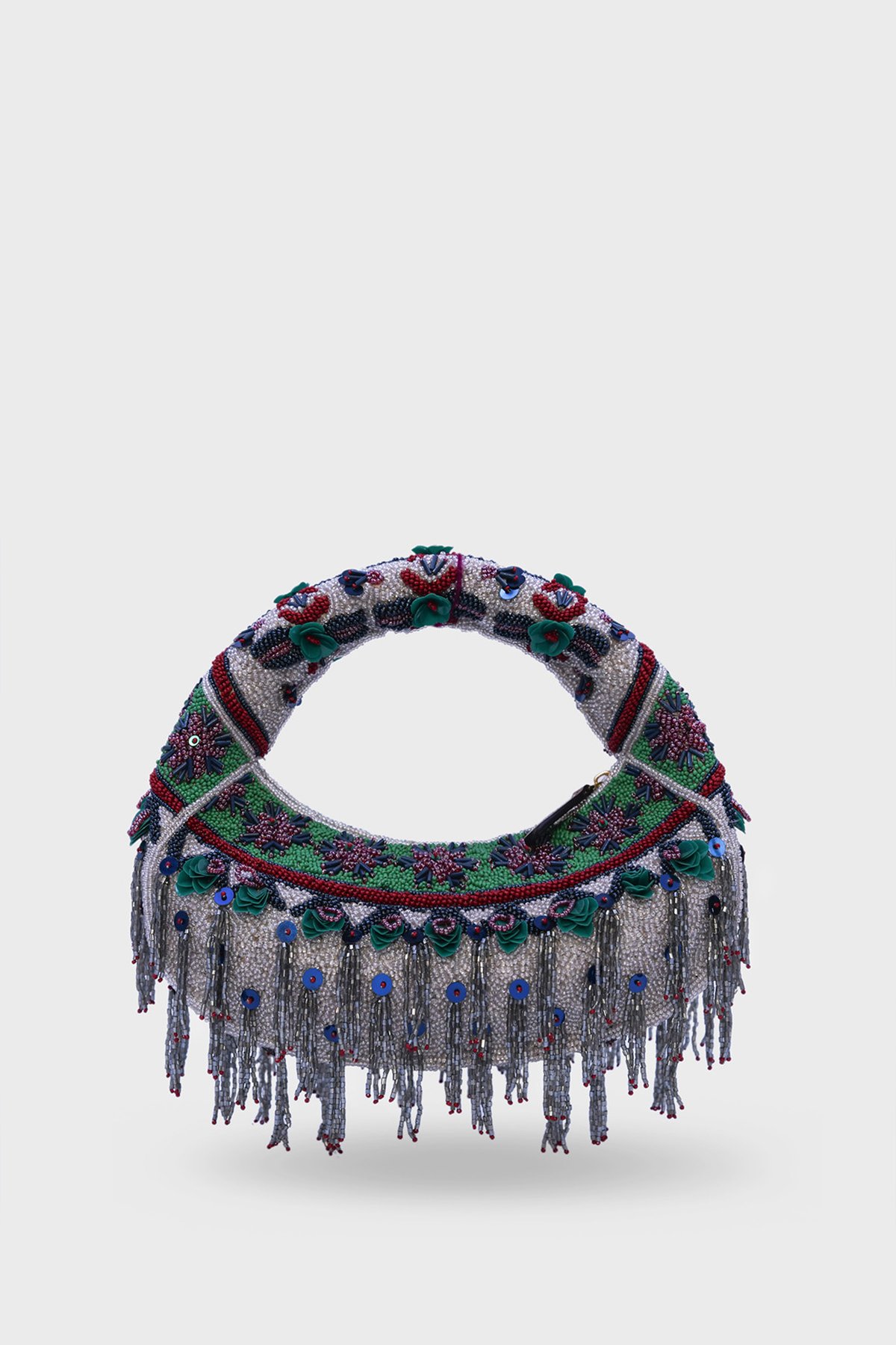 Midnight Cascade Beaded Bag