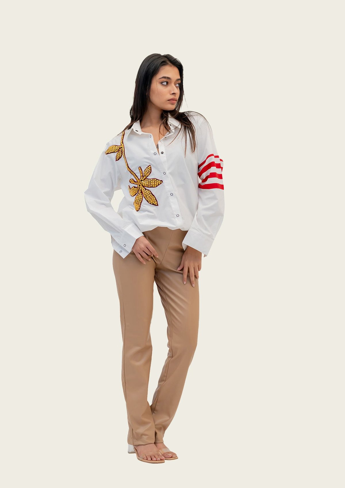 White Cotton Button Shirt