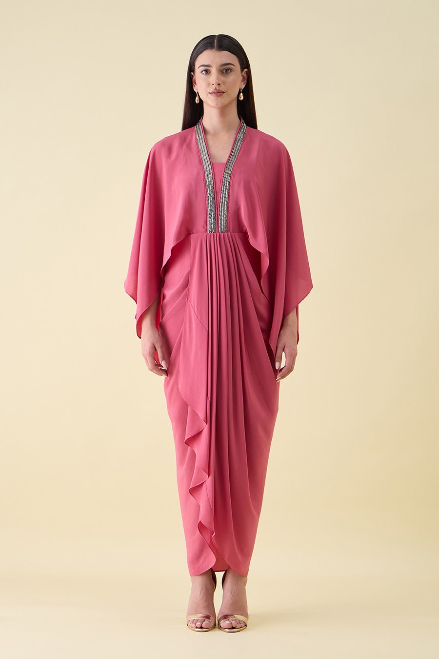 Pink Metallic Sara Dress