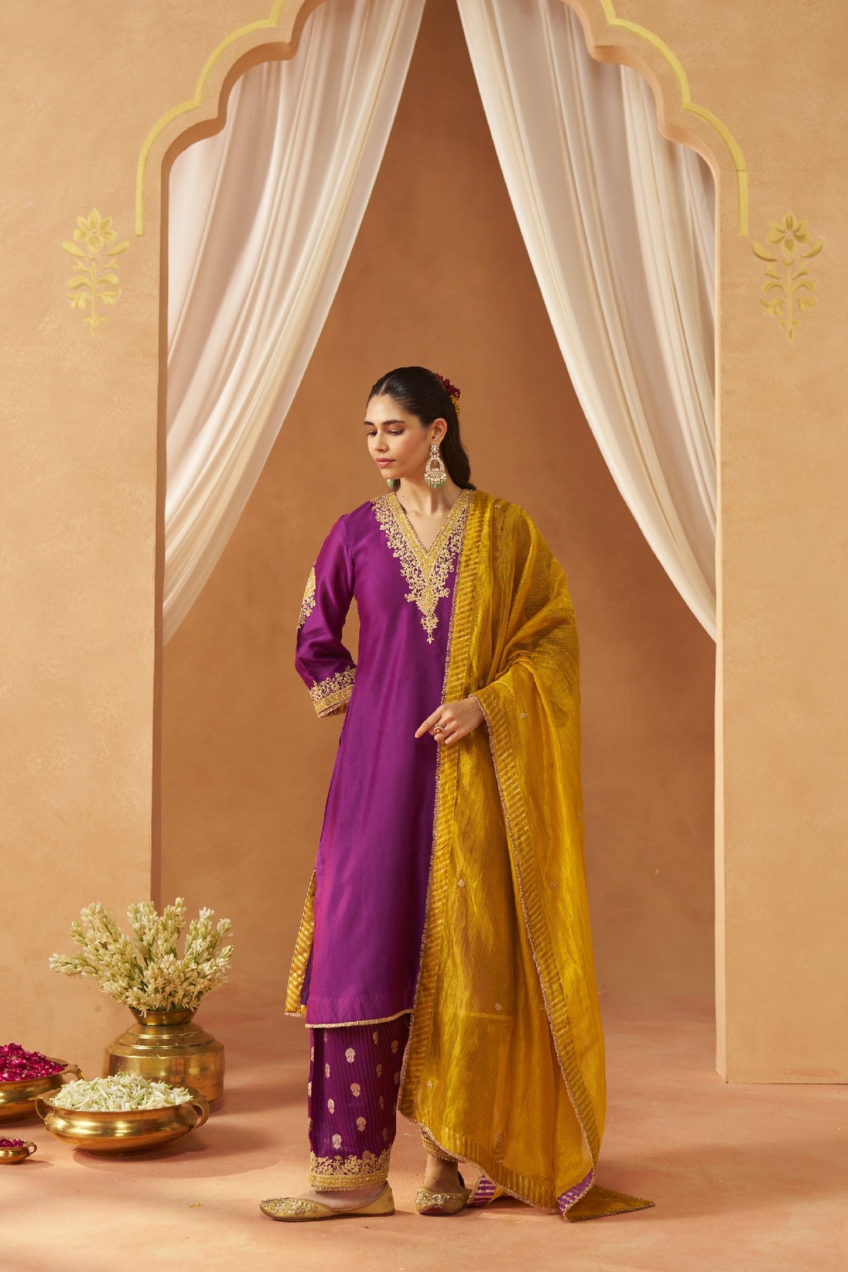 Liana Chauga with Salwar and Dupatta