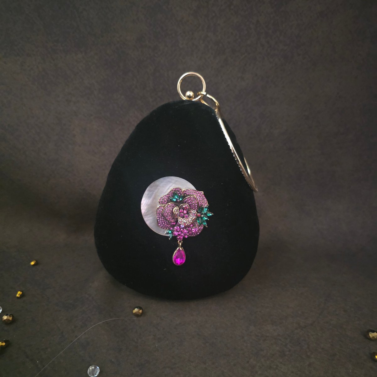Rosa Drop Clutch